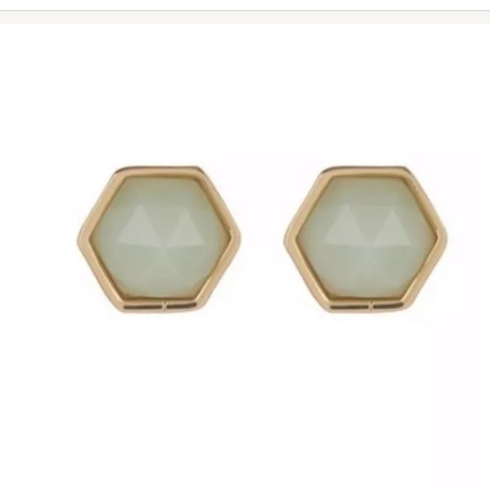 Trina Turk Hexagon Stud Earrings